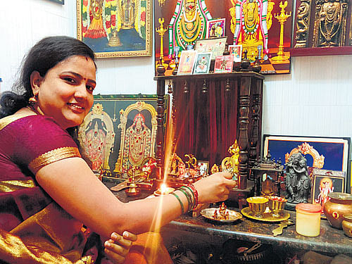 devoted Yashaswini, like many others, will start the day with a 'puja'.