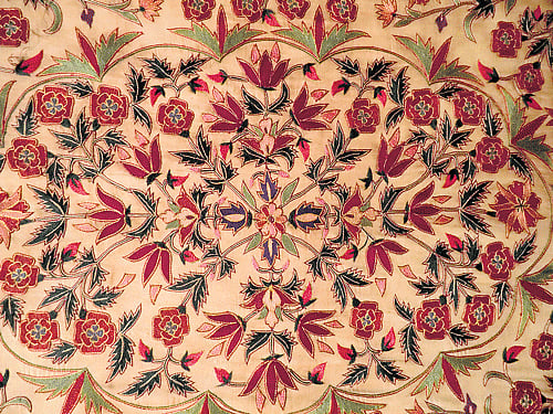 Devoted to art A floral Pichhwai embroidery; Photos by author
