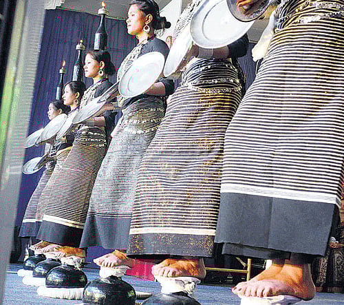 GRACEFUL: Artistes performat the northeast cultural festival, 'EESHAANYA' in the City on Saturday. DH PHOTO