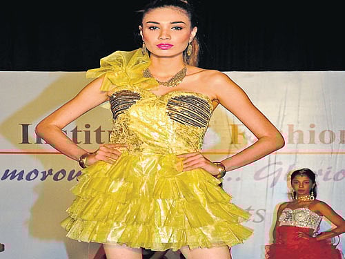 captivating Student displays various designs.