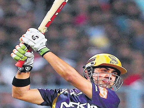 fighter Gautam Gambhir has led KKR from the front.