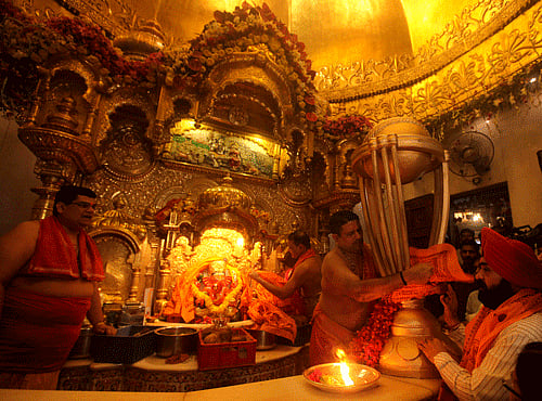 Shree Siddhivinayak temple in Mumbai. AP file photo