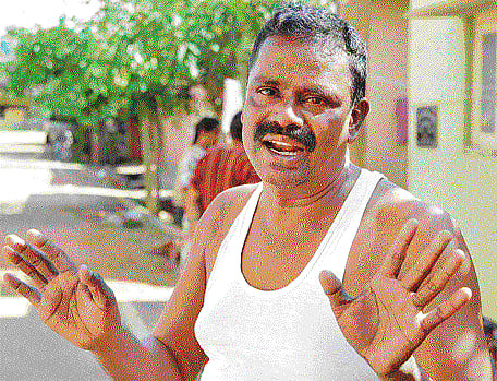 Ramesh, father of drowning victim Nanda Kumar.