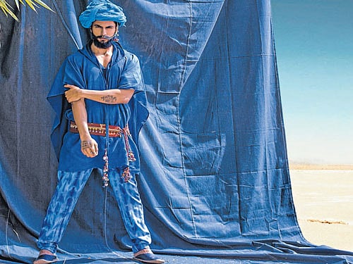 funky A model wearing Bibi Russell's design.