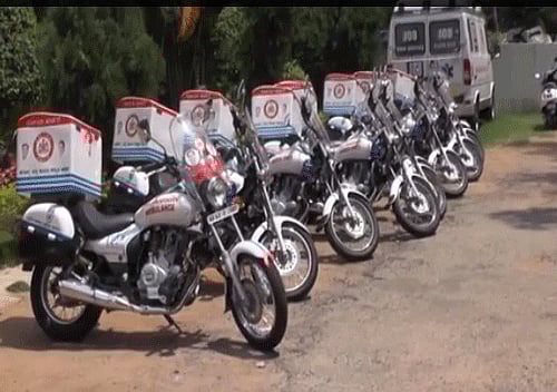 Bike ambulances. DH Screen Grab.