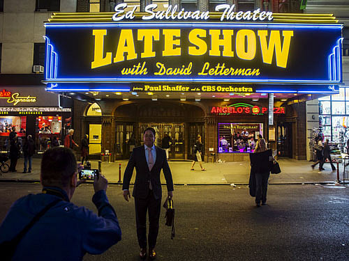 The Late Show, reuters photo