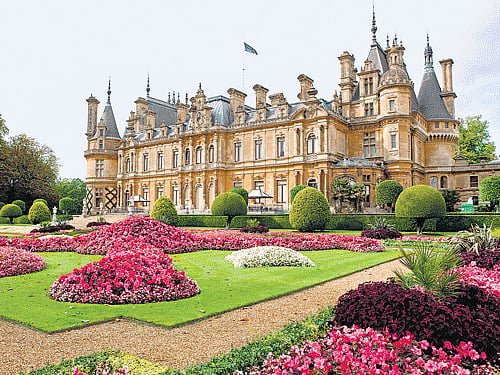 majestic The Waddesdon Manor in Buckinghamshire.
