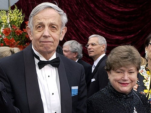 Mathematician John Nash and his wife Alicia Nash. AP File Photo