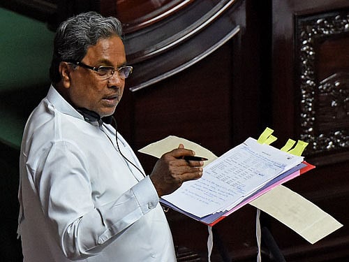 Chief Minister Siddaramaiah. DH File Photo.