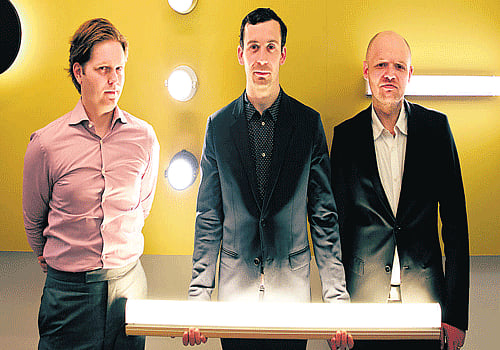 Lighting Glory : Charles, Theo and Alex at their NY office.