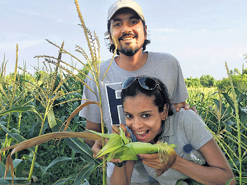 Ricky Kej with wife Varsha enjoy a light moment. A composer and music producer, Ricky won the 57th Annual Grammy Award for 'Winds of Samsara'. The Bengalurean has composed music for several Kannada films including 'Accident', 'Venkata In Sankata' and 'Crazy Kutumba'.