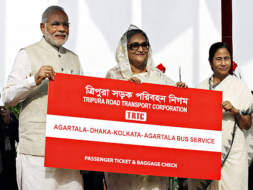 Kolkata-Agartala bus reaches Tripura from Dhaka