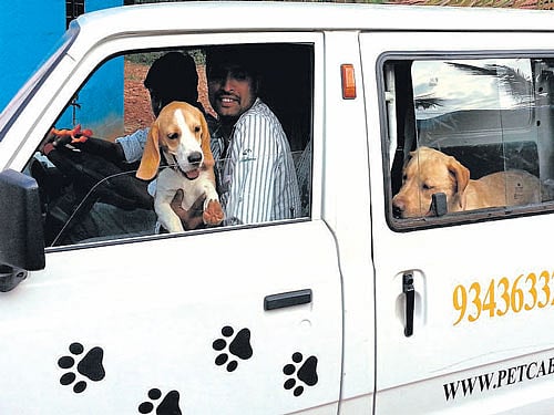 happy journey A view of the Pet Cab.