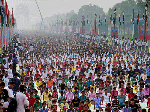 More than a thousand people took part in several events across Australia to mark the day, with Prime Minister Tony Abott appreciating Yoga's universal appeal. PTI file photo
