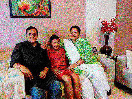 Sudesh Prasad, Vaibhav and Vidushini.