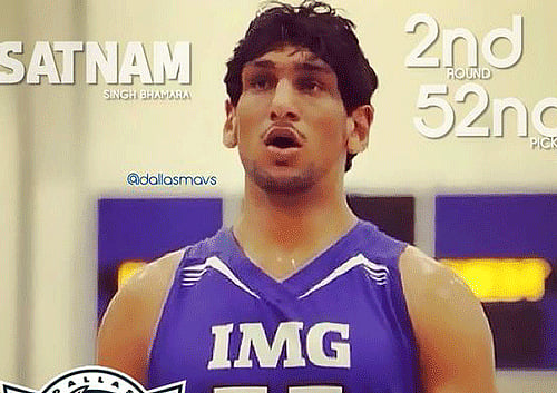 Satnam Singh. Photo Courtesy: twitter.com/dallasmavs