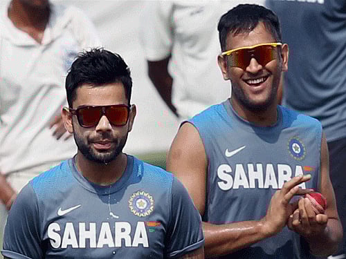 Virat Kohli and Mahendra Singh Dhoni. PTI FIle Photo
