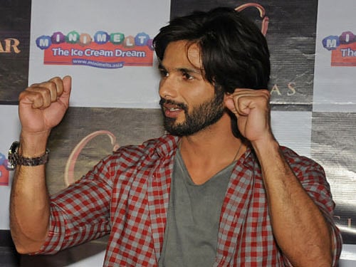 Shahid Kapoor, DH file photo