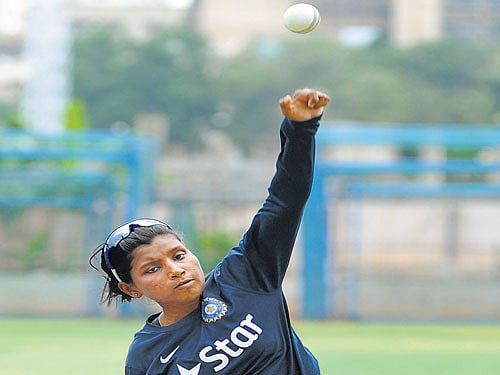 determined Coming from a small town of Vijayapura, Rajeshwari Gayakwad has made big strides as an India cricketer. DH photo/ Kishor kumar bolar