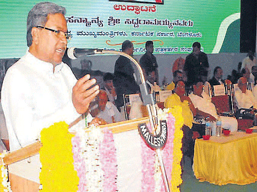 Chief Minister Siddaramaiah, dh file photo