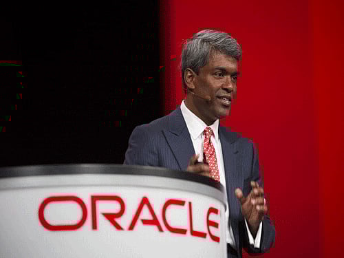 Oracle president Thomas Kurian. Screen Grab