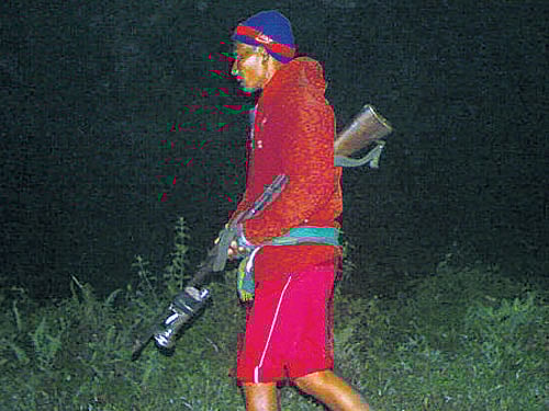 One of the poachers captured by the camera was used as evidence in court.