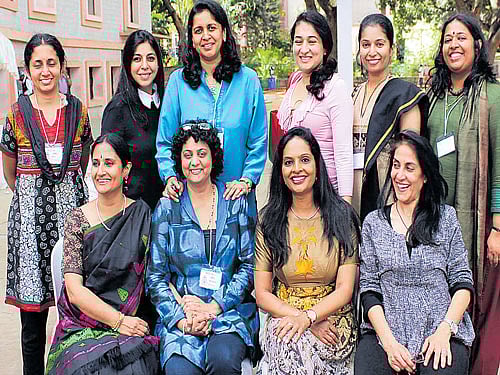 all smiles The organising committee.