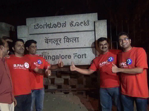 At the event called 'Paint the Kote Red', which was held at the KR Market. DH Photo