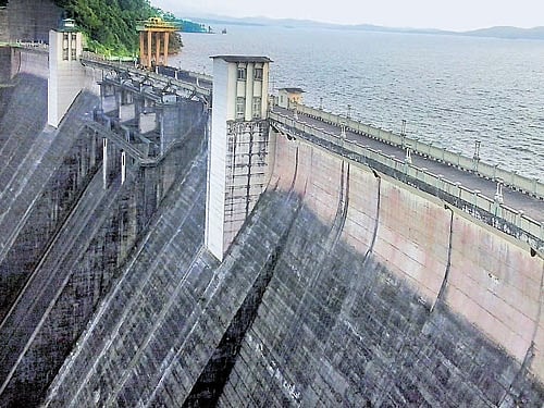 A view of the Supa dam in Joida taluk of Uttara Kannada district. DH PHOTO