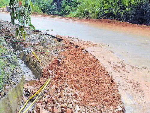The Shiradi Ghat road has been concretised but the shouldering work (filling the edges) at some places will take a few more days. DH&#8200;photo