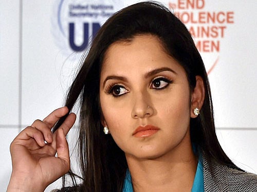 Tennis player Sania Mirza . PTI photo