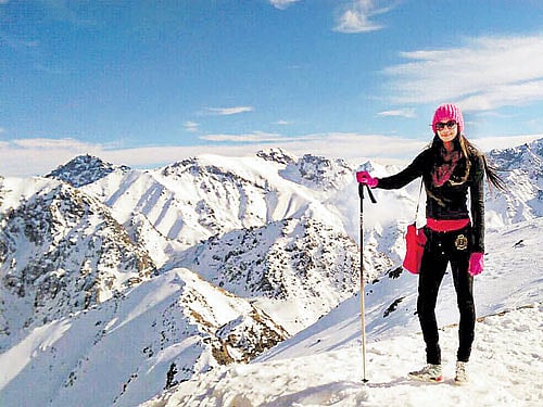 Sharmila at Atlas Mountains in Morocco.