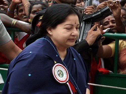 AIADMK supremo J Jayalalitha. PTI File photo