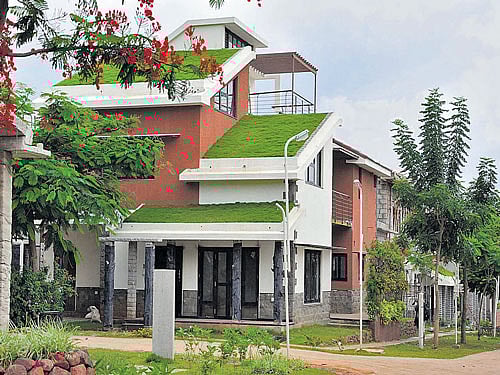 Consider a project that aims to build a community which is independent in terms of natural resources. Photo courtesy BCIL ZED HOMES