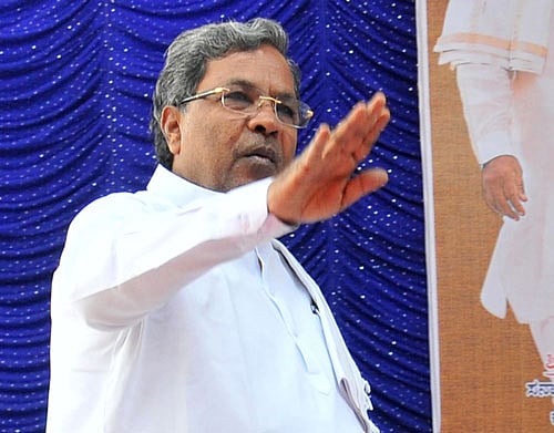 Chief Minister Siddaramaiah . DH File photo
