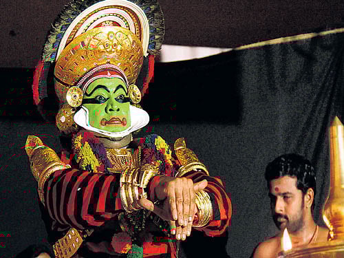 expressive Koodiyattam artistes during a performance. photo courtesy: Natanakairali