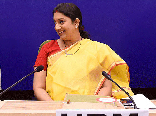 Human Resource Development Minister Smriti Irani. PTI file photo