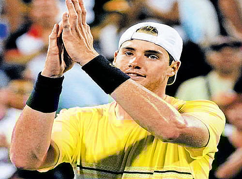 HIGH EXPECTATIONS The big-serving John Isner carries the home hopes at the US Open beginning on Monday.