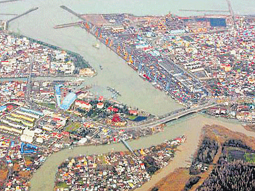 An artist's impression of the Andhra Pradesh government's proposedMTMport development plan.