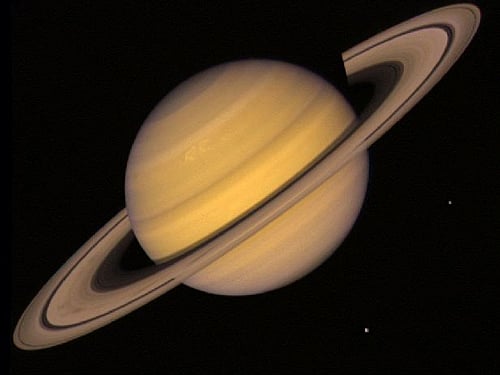 According to the latest satellite formation theory, Saturn used to have ancient rings containing many more particles than they do today, and satellites formed from spreading and accretion of these particles. Reuters file photo