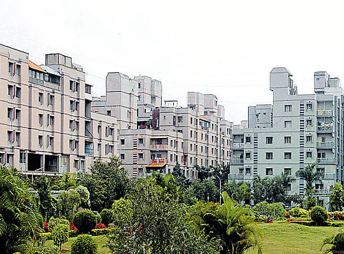 NO MORE AFFORDABLE The rise in cost of raw material and man power has pushed up the price of houses. DH FILE PHOTO