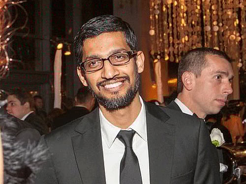 Pichai said India has long been an exporter of talent to technology companies, but is now undergoing its own revolution that will have great benefits for the 1.2 billion people in the country. File photo
