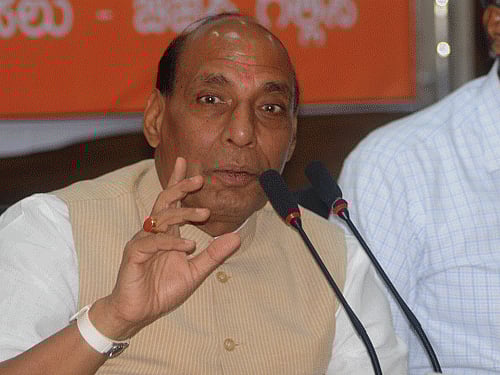 Union Home Minister Rajnath Singh. DH file photo