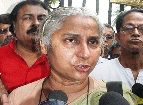 File photo of social activist Medha Patkar