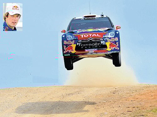 daredevil: Sebastian Loeb (inset, and in action) dominated the world rallying scene, capturing titles almost at will from 2004 to 2012. file photos