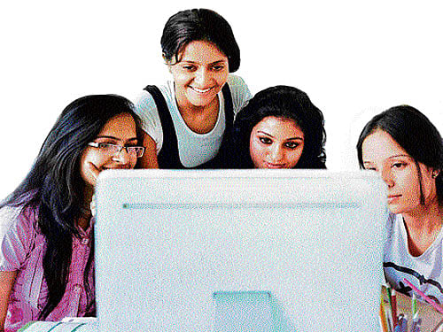 A number of students and working professionals from tier-II and tier-III cities in Karnataka are increasingly enrolling into online courses instead of taking the traditional classroom approach, in order to prepare for entrances exams or increase their skills sets for a better job.  File photo