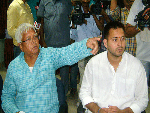 BJP state President Mangal Pandey urged the Election Commission to take cognisance of the matter and probe the nomination papers submitted by Tejaswi Prasad Yadav. PTI File Photo.