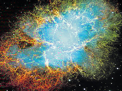 The satellite failed to capture Crab Nebula (in the picture), which is visible even to a small detector.
