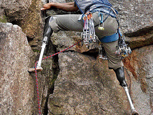 The same stamina and tenacity that made him an exceptional climber also made him dismiss the doctor's verdict that he would never climb again, so his narrative goes.