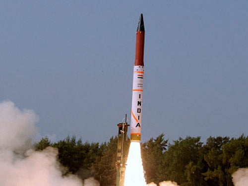 AGNI-IV Ttest-fired, PTI file photo